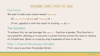 How to Use Pandas .apply with Conditional Logic for DataFrame Columns