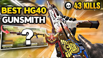 3 Shot HG40 made me UNSTOPPABLE in CODM! HG 40 Best Gunsmith