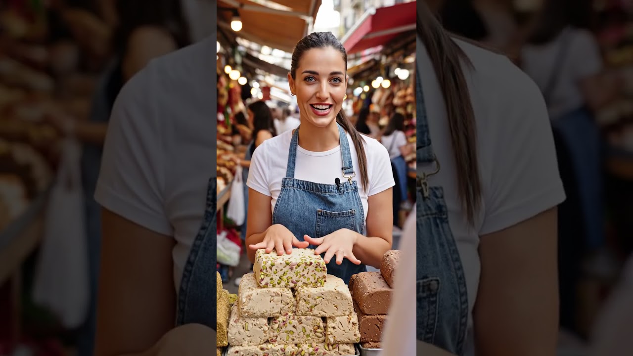 Израильская уличная еда: израильская халва 🇮🇱