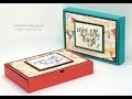 No Glue Foldable Box using Stampin' Up! Supplies