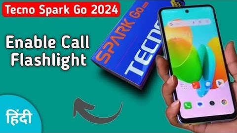 Tecno Spark Go 2024 call flashlight kaise on kare, how to enable incoming call flashlight in tecno