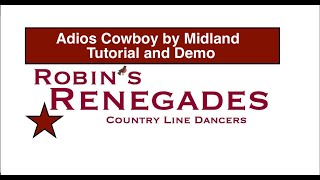 Adios Cowboy by Midland Country Line Dance Tutorial and Demo