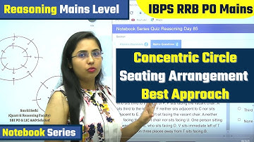 Concentric Circle Seating Arrangement करने की Best Approach | Reasoning Mains level | Smriti Sethi