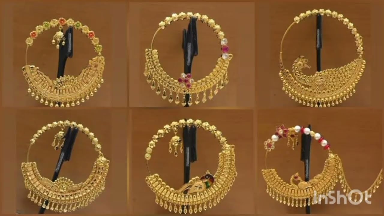 Gold Nath design latest heavy weighted gold nose design// लेटेस्ट ट्रेंडिंग गोल्ड नोज रिंग डिजाइन//