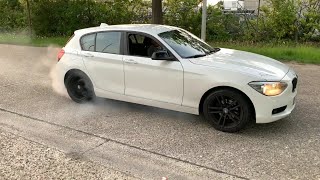 BMW 1 Series F20 114i Drifts ,Donuts And Burnouts