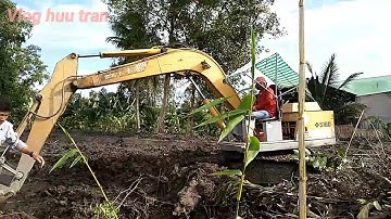 XÁNG CẠP LÊN LIẾP VƯỜN /KOBELCO S160/MÁY XÚC MIỀN TÂY