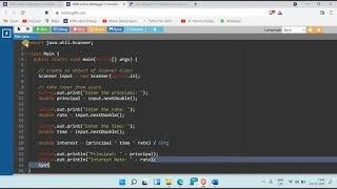 java program to find the simple interest and compound interest | amount rate and time input by user