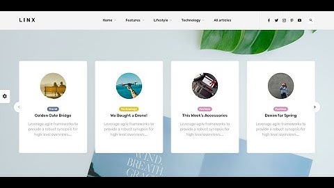 Linx - Blog & Magazine WordPress Theme | Minimal Modern and Clean Design Blog Theme