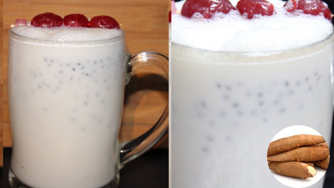 😋 kappa shake/Tapioca shake •cassava drink!! - YouTube