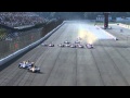 7 wide in IndyCar - Castroneves crashes at turn 1 Pocono