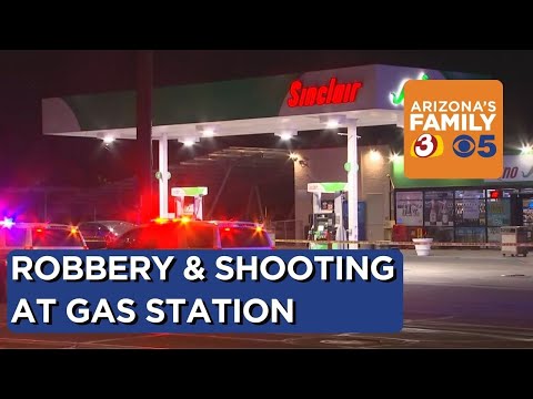 Man filling up gas in central Phoenix shoots, kills alleged armed robber