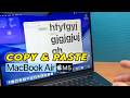 MacBook Air M5 : How to Copy and Paste
