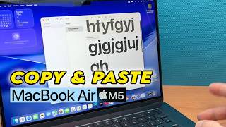 MacBook Air M5 : How to Copy and Paste