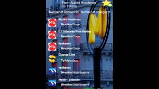 Istanbul Metro Guide Android Application screenshot 1