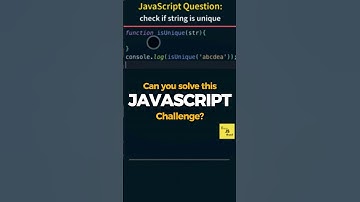 JS Interview Question | Can you solve this?