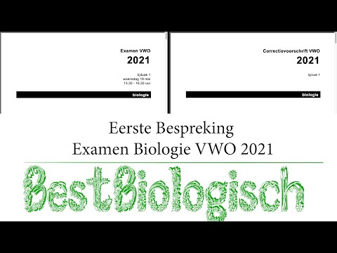 Video: Wanneer is het examen biologie in 2021