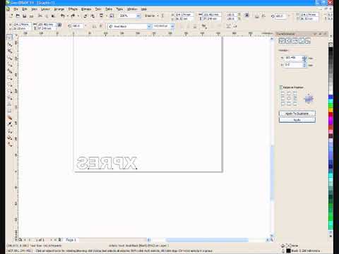 CorelDRAW X3 - Duplicating Objects (Similar to later versions also)