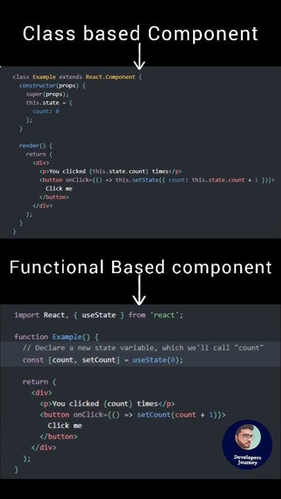 Class component VS Functional Component React - YouTube