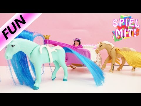 Playmobil Story - Königin Mila sucht Ersatz für ihren erkrankten Pegasus | Fee mit mystischem Pferd