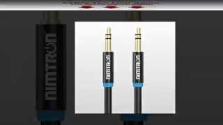 6Ft 3.5mm Aux Auxiliary Cord Cable Male to Male Stereo Audio PC iPod iPhone Car Nimtron Audio Aux Cable - 3.5mm Male to Male Stereo Audio Auxiliary Cable