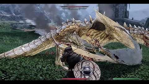 Skyrim SE- A Quick Run Through a Modded Whiterun and The Slaying of Mirmulnir