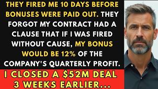 They Fired Me 10 Days Before Bonuses  They Forgot My Contract Had a 12% Profit Clause