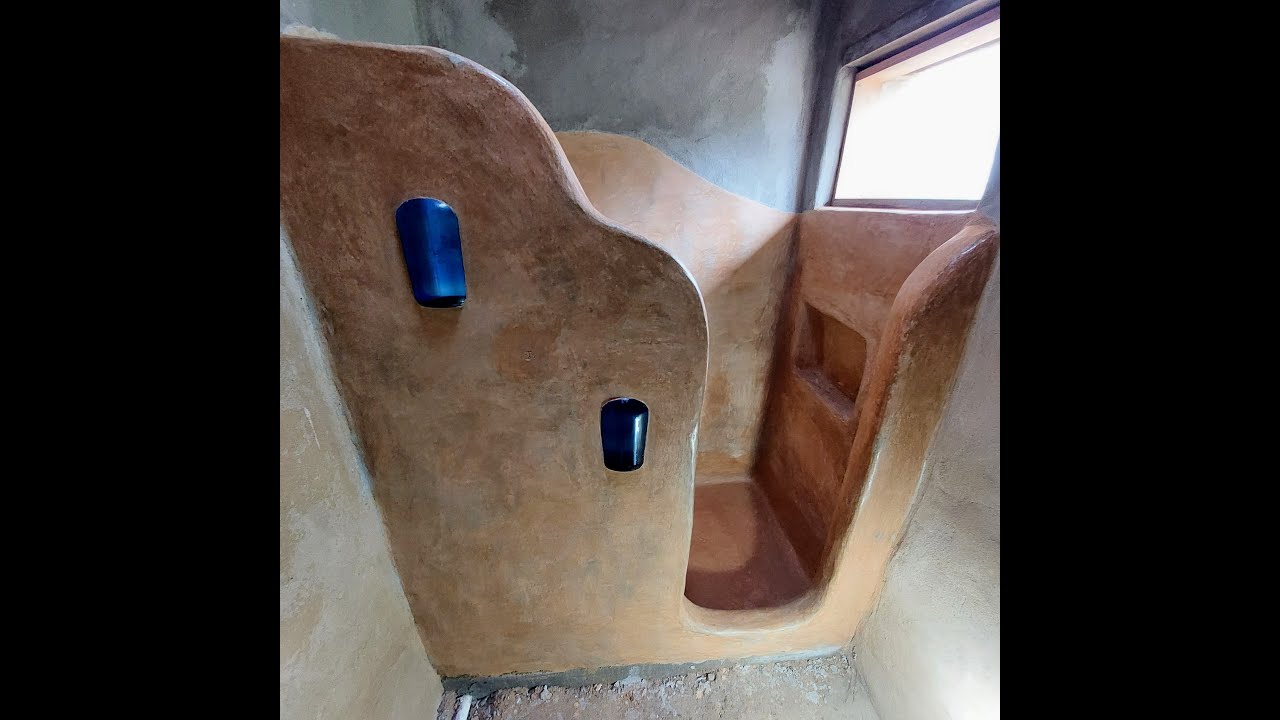 Banheiros em tadelakt da casa Apoema