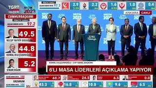 Millet İttifakı Kamera Karşısına Geçti Kılıçdaroğlu İkinci Turu Kabullendi