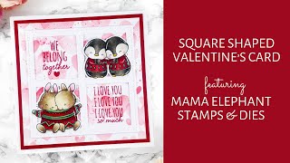 Mama Elephant December Duo Valentines Card @PinkPeppermintCards