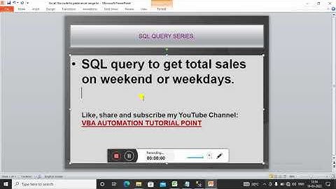 SQL query to get total sales or sum of column on weekends or weekdays.