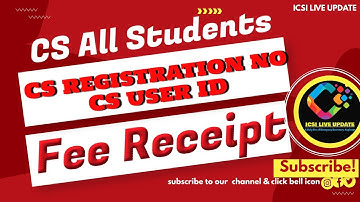 Vind CS-registratienummer of CS-gebruikers-ID in CS-vergoedingsbewijs, CSEET, CS-wachtwoord verge...