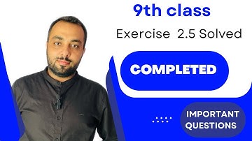 Exercise 2.5 Class 9 #mathsolution #usmansarwar #9thclassmath