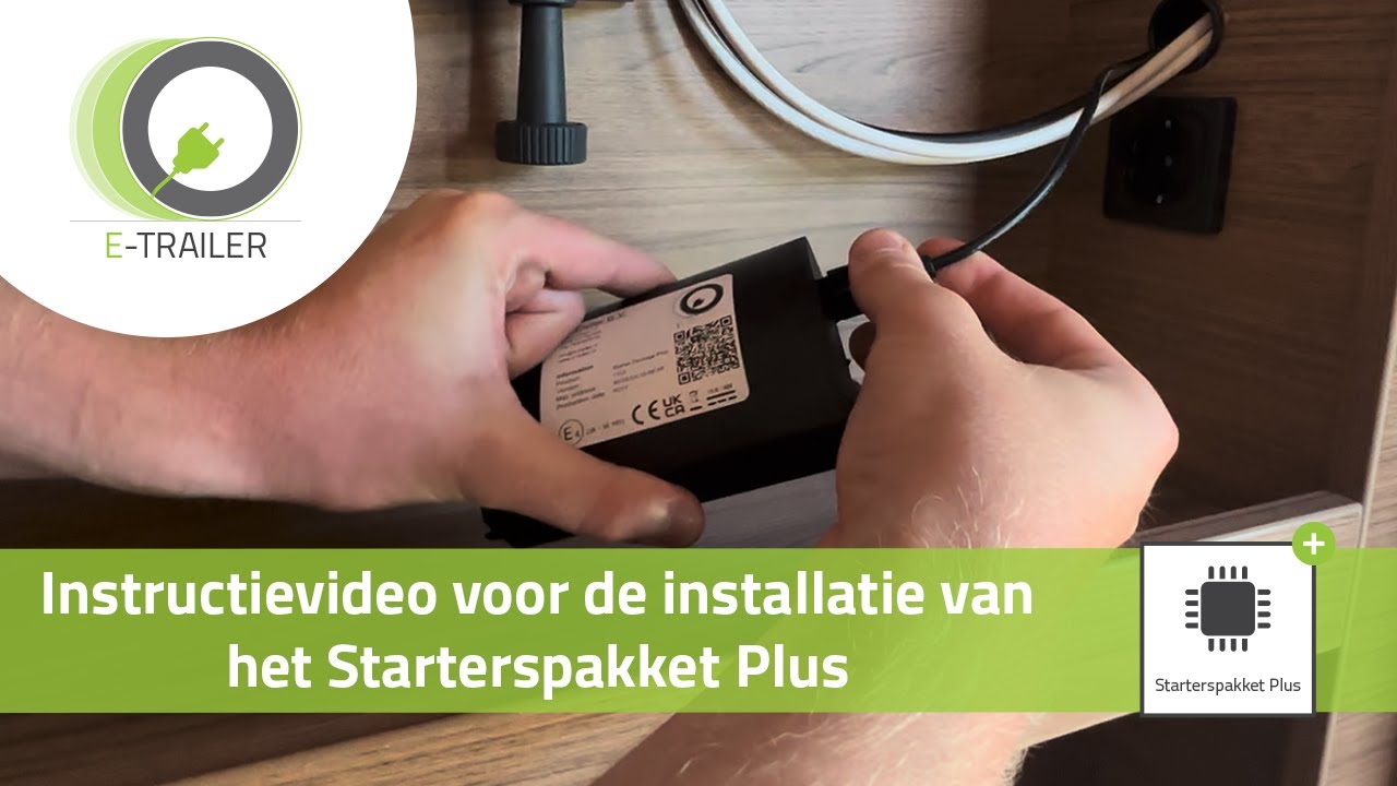 Instructievideo voor de installatie van het Starterspakket Plus van E-Trailer.