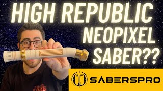 SabersPro sent us their HIGH REPUBLIC-style Quantum Lightsaber! | LOREsabers!