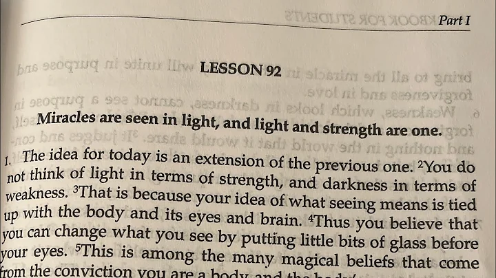 ACIM Lesson 92 Meditation