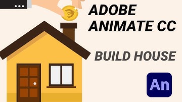 ADOBE ANIMATE CC TUTORIAL - BUILD HOUSE - BOUNCE ANIMATION - HTML5 ANIMATED BANNER