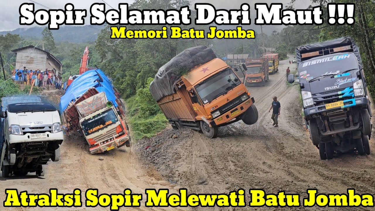 Sopir Selamat Dari Maut || Atraksi Sopir Melewati Di Batu Jomba