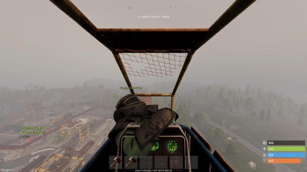 Rust First successful backflip landing in attack heli with a subscriber