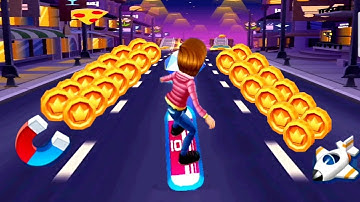 Subway Princess Runner Game : NIGHT MODE Run | Android/iOS Gameplay HD