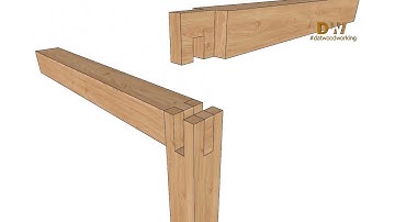 Mộng gỗ liên kết 3 thanh (mộng chữ thập)