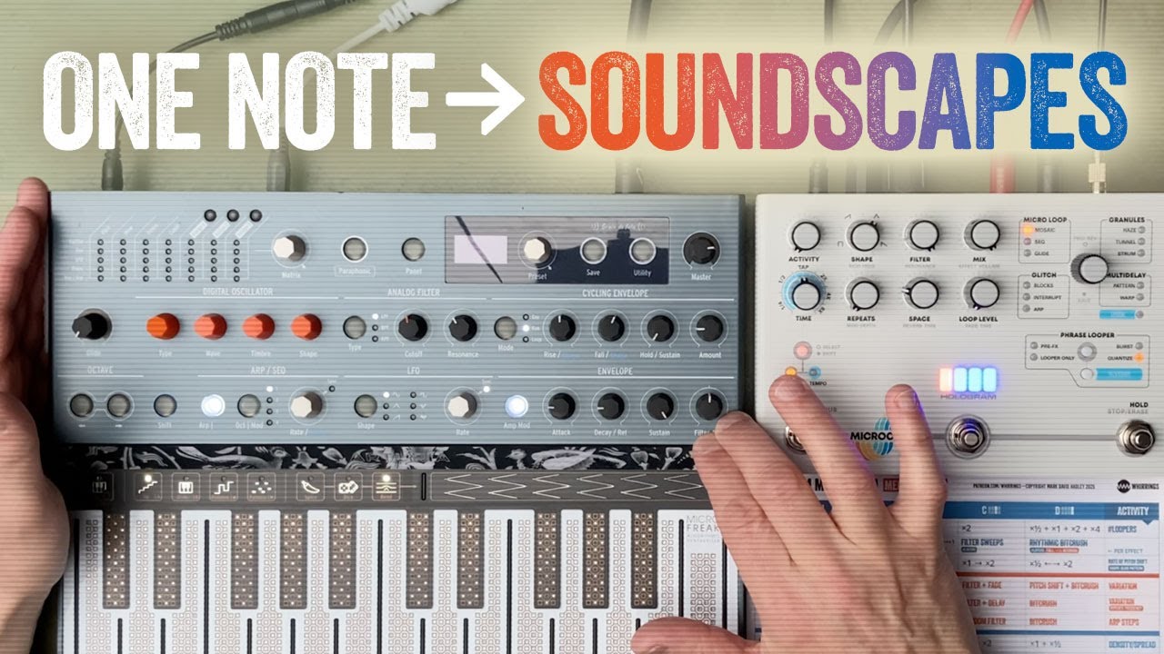Ambient Soundscapes From ONE NOTE — MicroFreak + Microcosm - YouTube