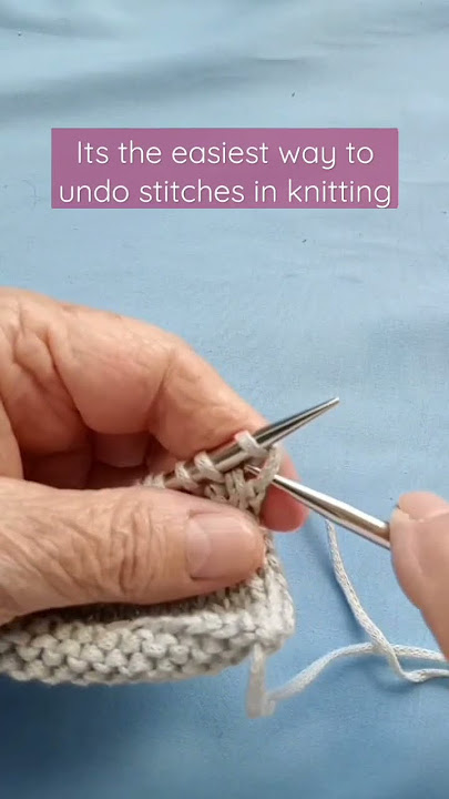 14+ How To Undo Knit Stitches