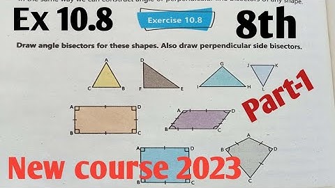 Exercise 10.8 class 8th Maths unit 10  part-1| Punjab and kptbb 2023 SNC| Class 8th Math Ex 10.8