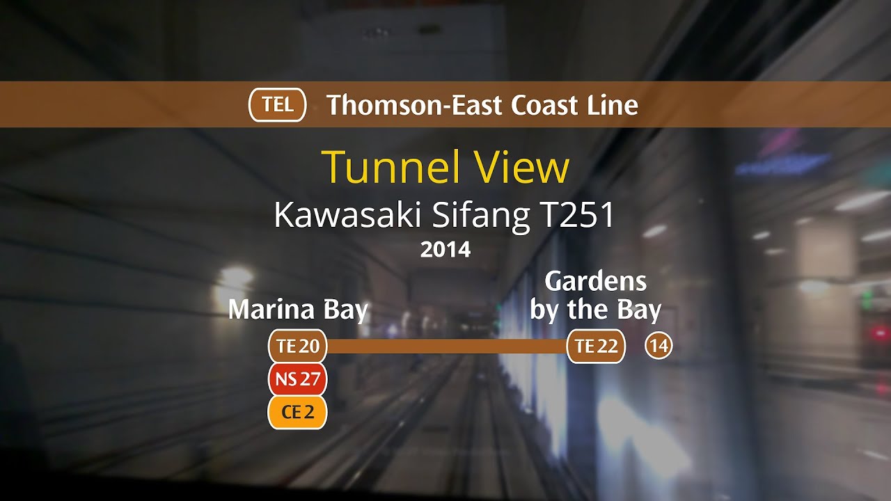 [Tunnel View] SMRT T251 [2014]: Marina Bay → Gardens by the Bay