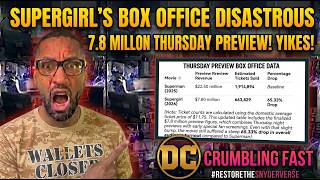 Supergirl's Box Office Disastrous 7.8 million Thursday Preview! Yikes #restorethesnyderverse