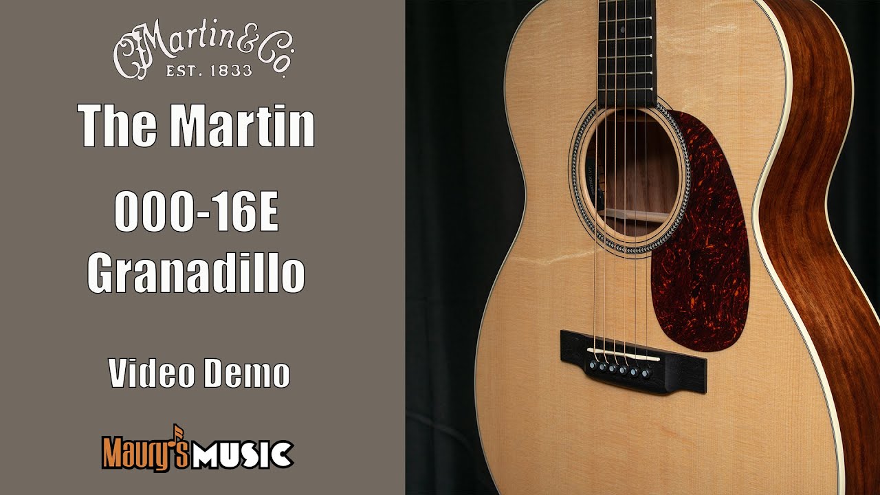 The Martin Guitar 000-16E Granadillo - YouTube