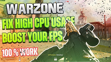 CALL OF DUTY WARZONE - FIX HIGH CPU USAGE - BOOST YOUR FPS 100 % NOT FAKE