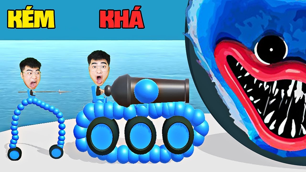 Gấu Đỏ Vẽ Tất Cả Các Loại Xe Để Đi Chiến Đấu Bảo Vệ Quê Hương - Draw Joust