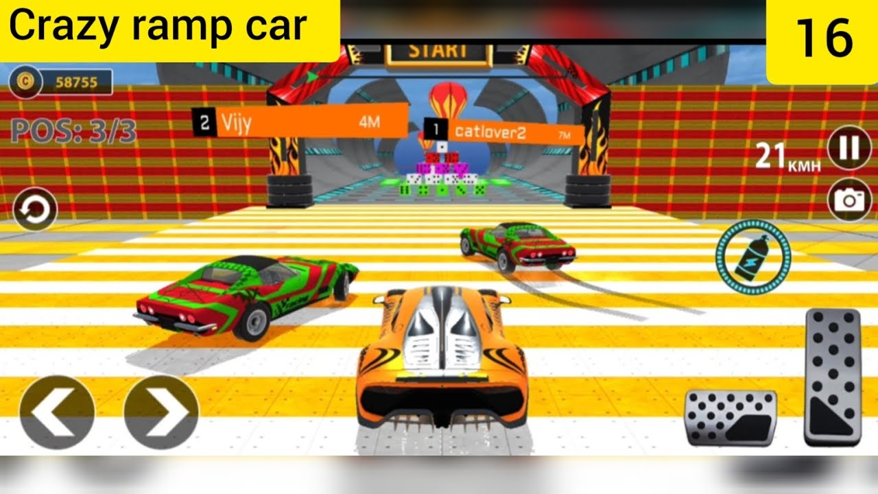 Crazy Ramp Crazy ramp car gameplay walkthrough part 16🥇(Android) - YouTube