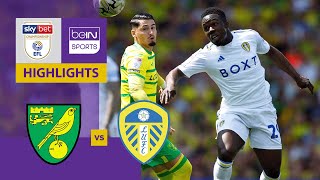 Norwich v Leeds | EFL Championship Play-off SF 1st leg | Match Highlights